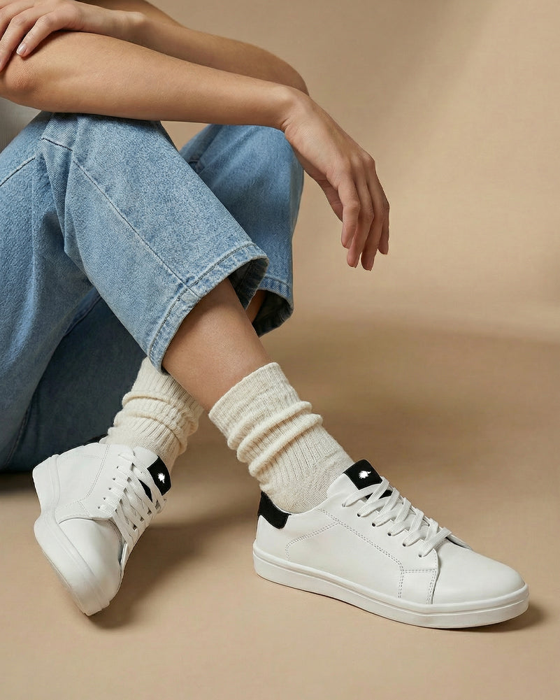 Zapato Deportivo Unisex Blanco/Negro - Good Places