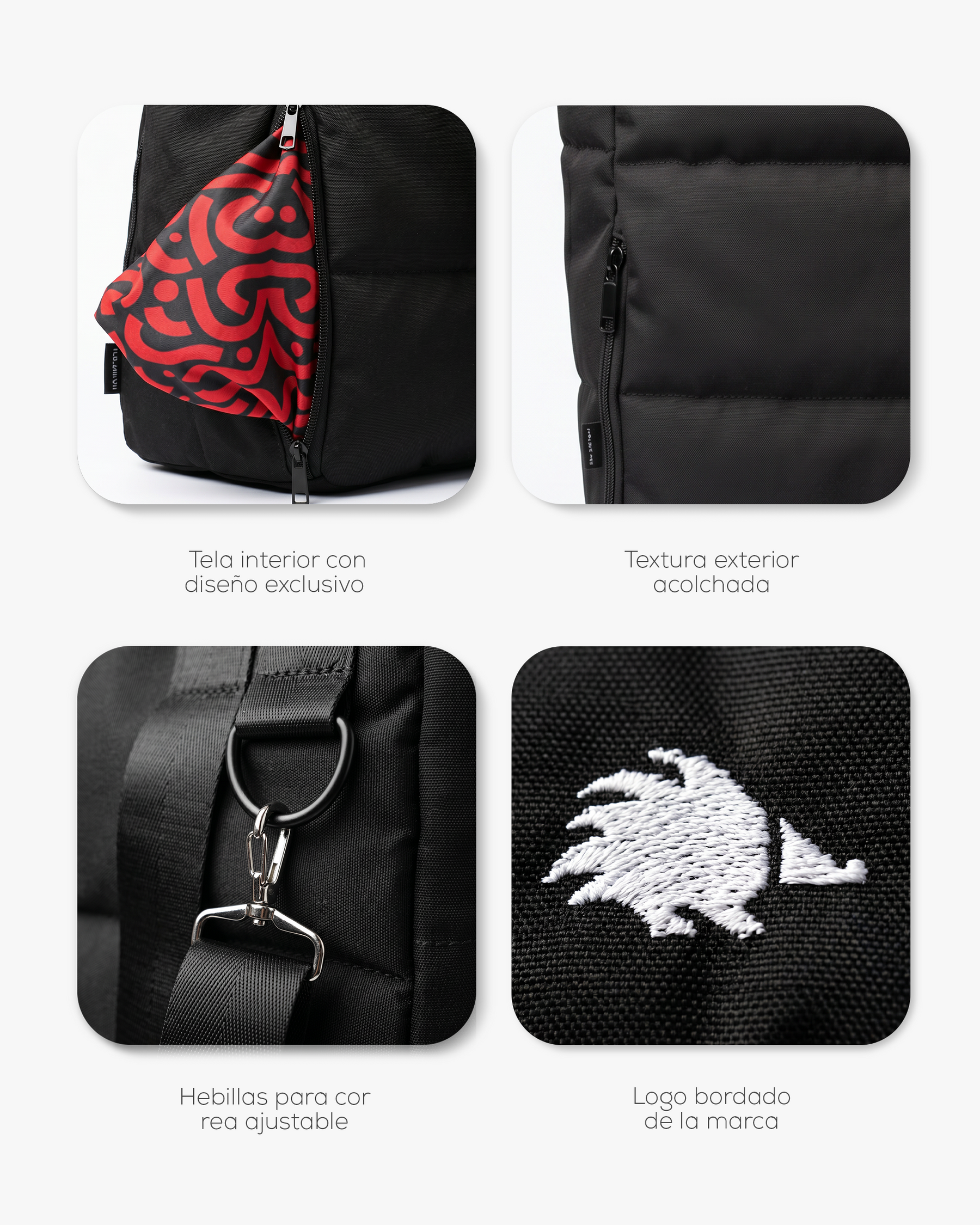 Cartera/Bolso Cloud X Black - Puffy
