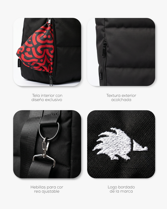 Cartera/Bolso Cloud X Black - Puffy