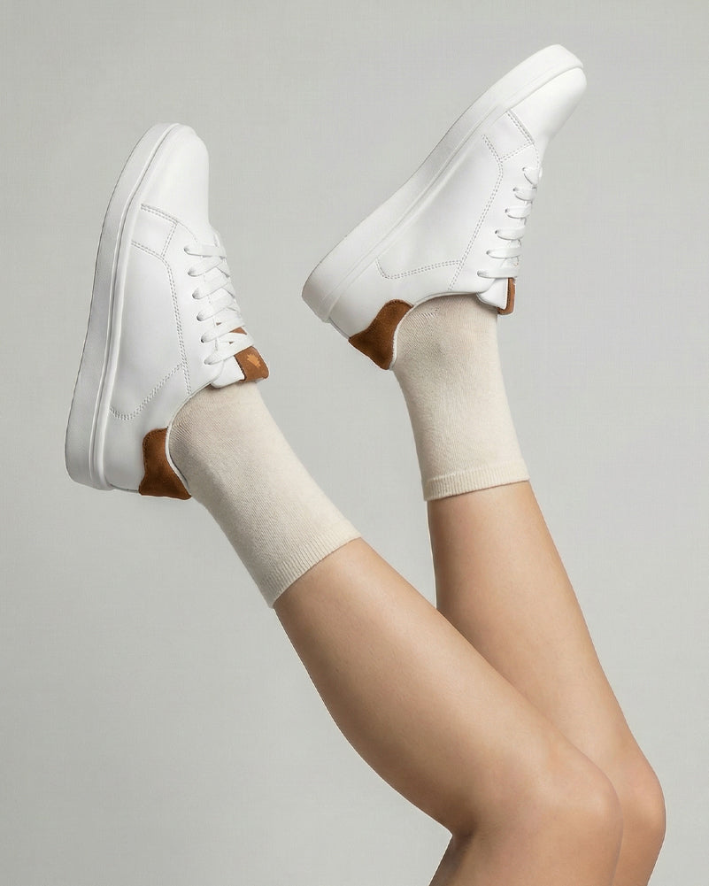 Zapato Deportivo Unisex Blanco/Café - Good Places