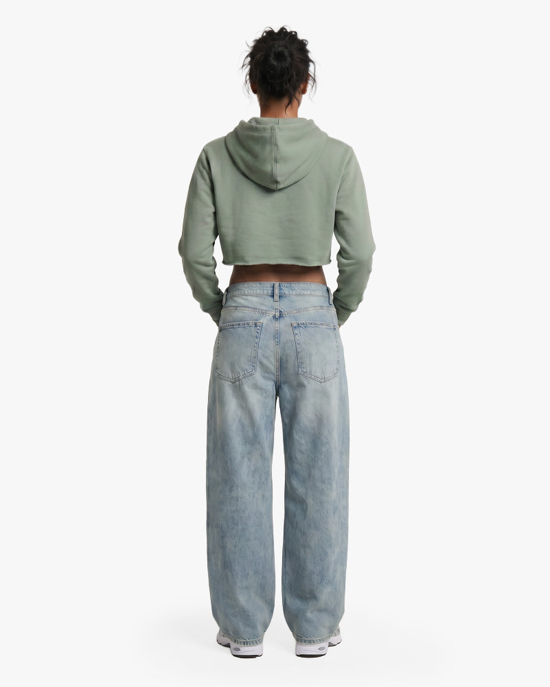 Hoodie Crop Cactus