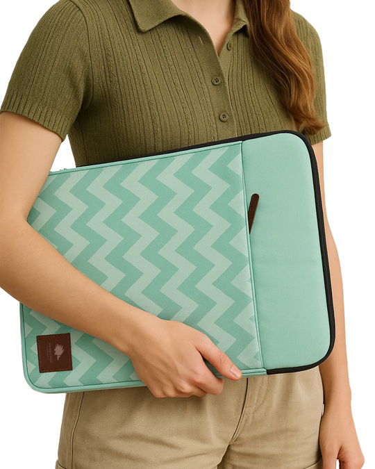 Estuche Laptop Light Green Line