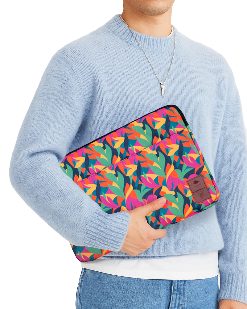 ESTUCHE PORTA LAPTOP COLOR LEAVES
