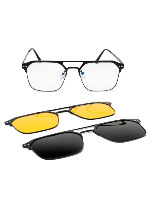 GAFAS SOLARIS UNISEX SQUARE 3 EN 1