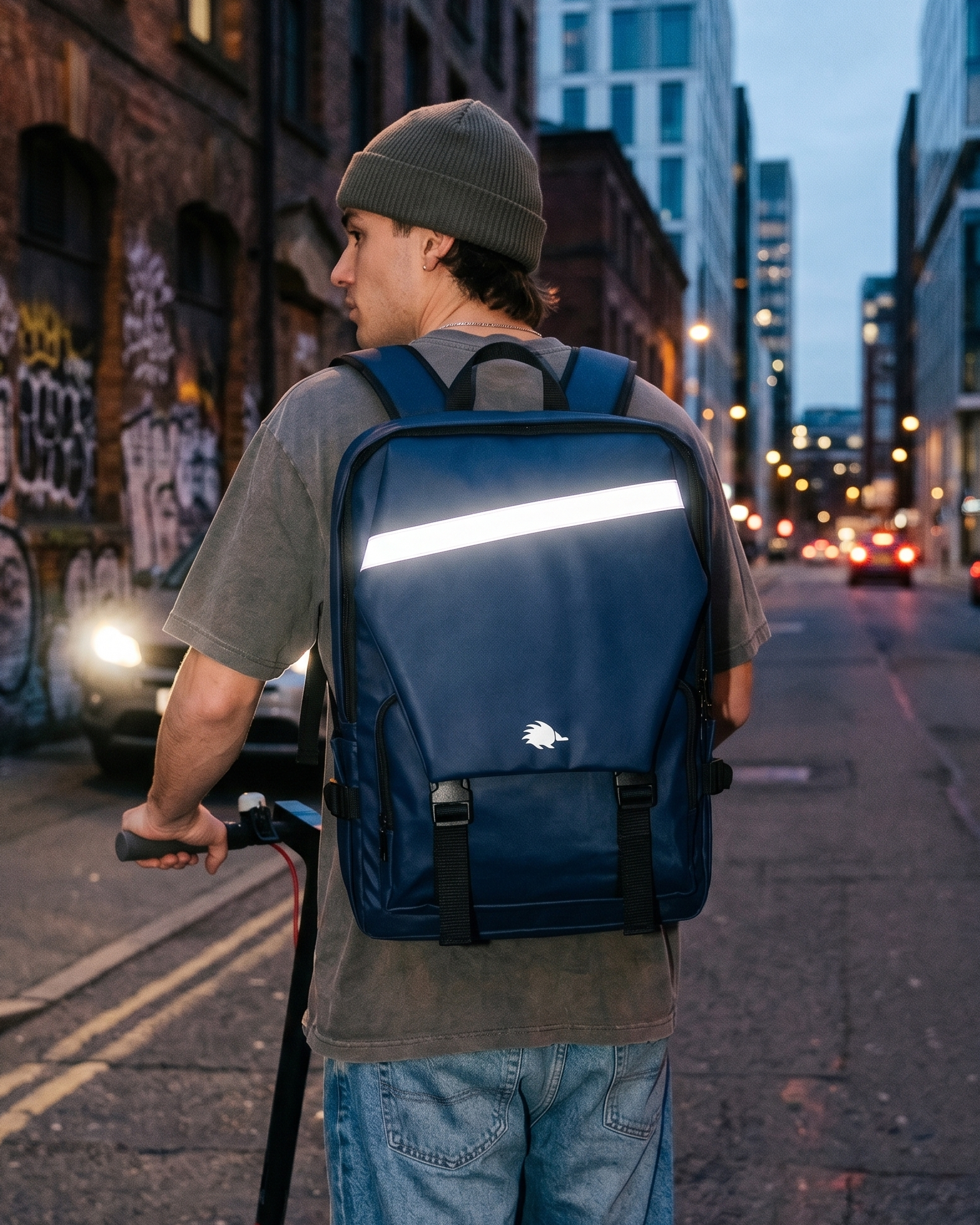 Mochila Venture Blue - Cinta reflectiva - 25L