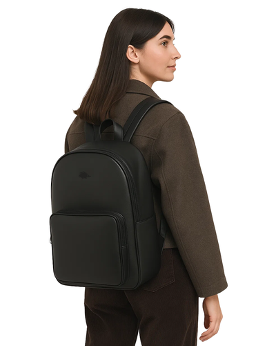 MOCHILA DE CUERINA NEGRA