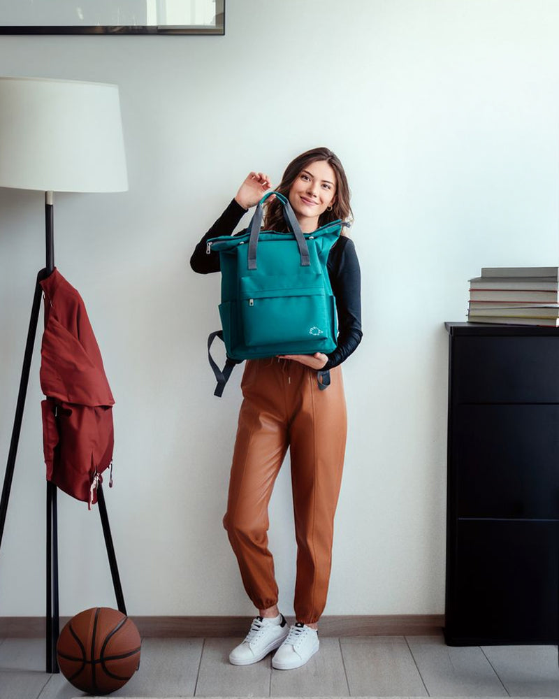 Mochila Element Roll Top Aqua Green