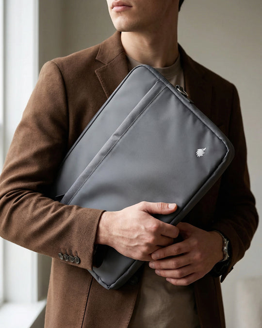 Porta Laptop Solid Silver