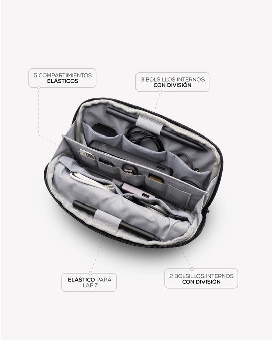 Estuche Organizador de Cables Setup X Black