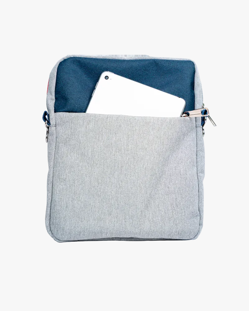 BOLSO PORTA TABLET GREY/BLUE