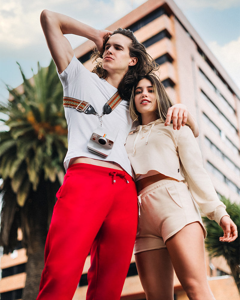 Hoodie Crop Beige