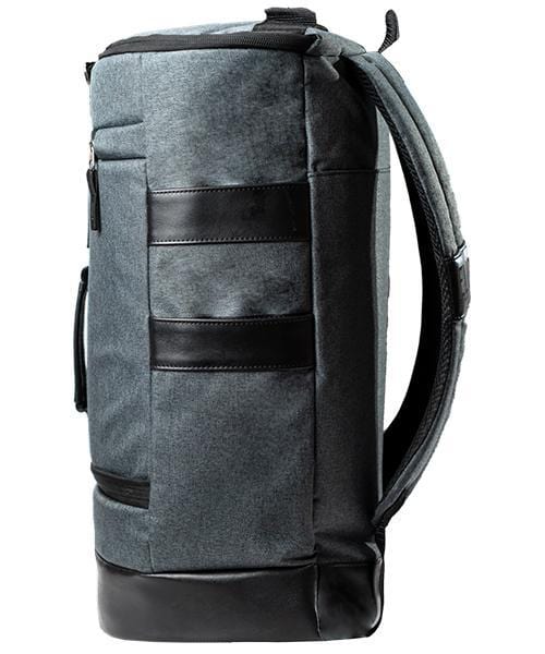 Mochila/maleta de viaje Elion color gris, varios accesos, espacio para laptop e interior acolchado.