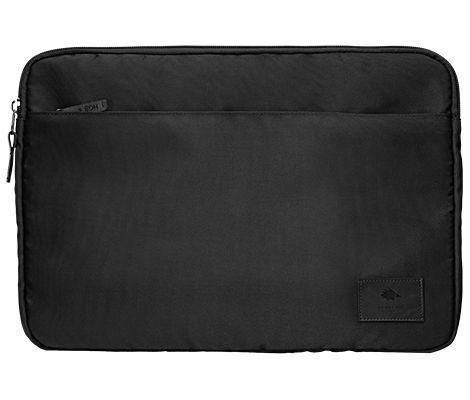 Estuche para computadora negro con felpa interna