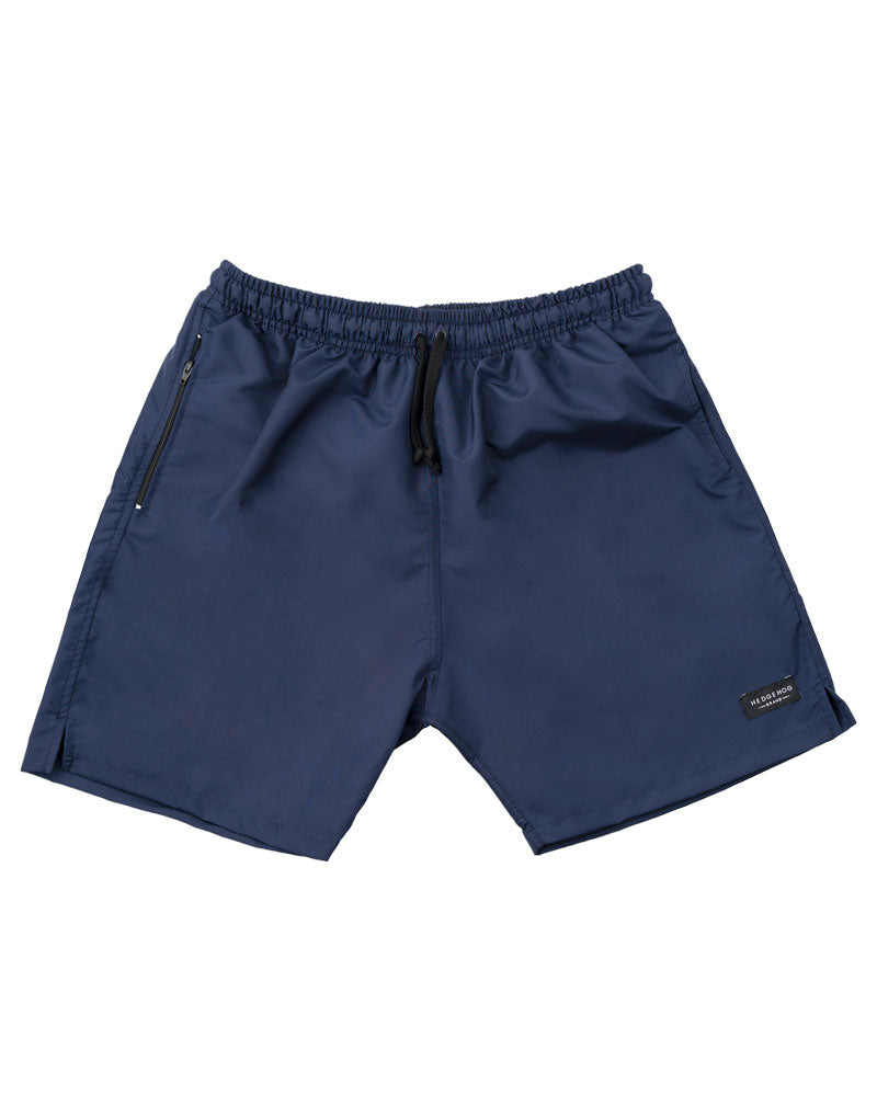 Swim Shorts Trunks Navy 100% poliéster – Cordones a juego – Banda de cintura elástica – Bolsillo posterior – Bolsillos laterales